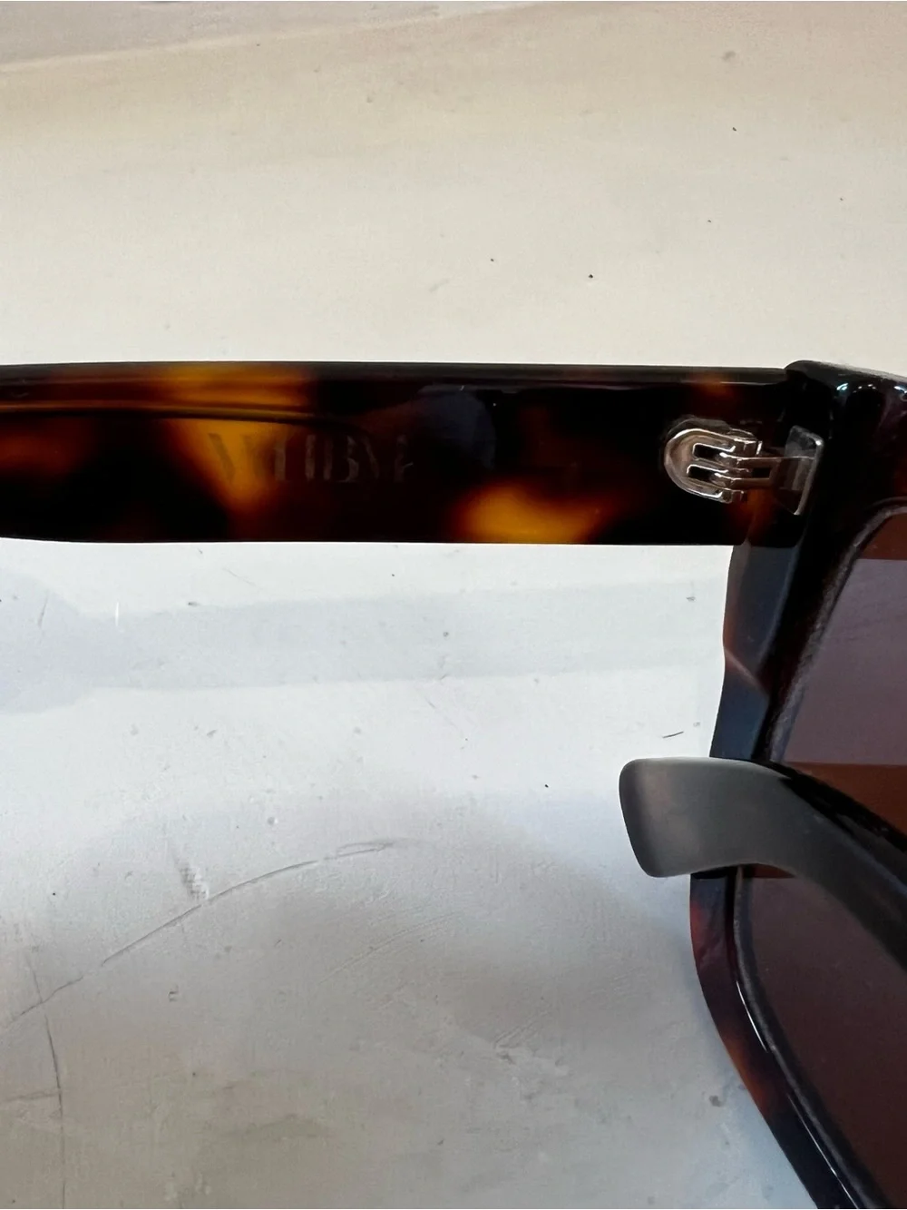 Tortoiseshell Square Sunglasses - Brown Lenses